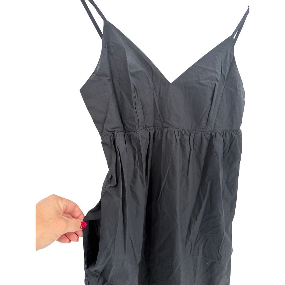 Quince Women's Black 100% Organic Cotton Sleeveless Maxi Dress Size XS - Picture 9 of 12
